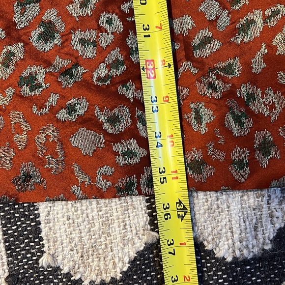 J Crew leopard jacquard dress 8 rust gray cocktail - Picture 7 of 7